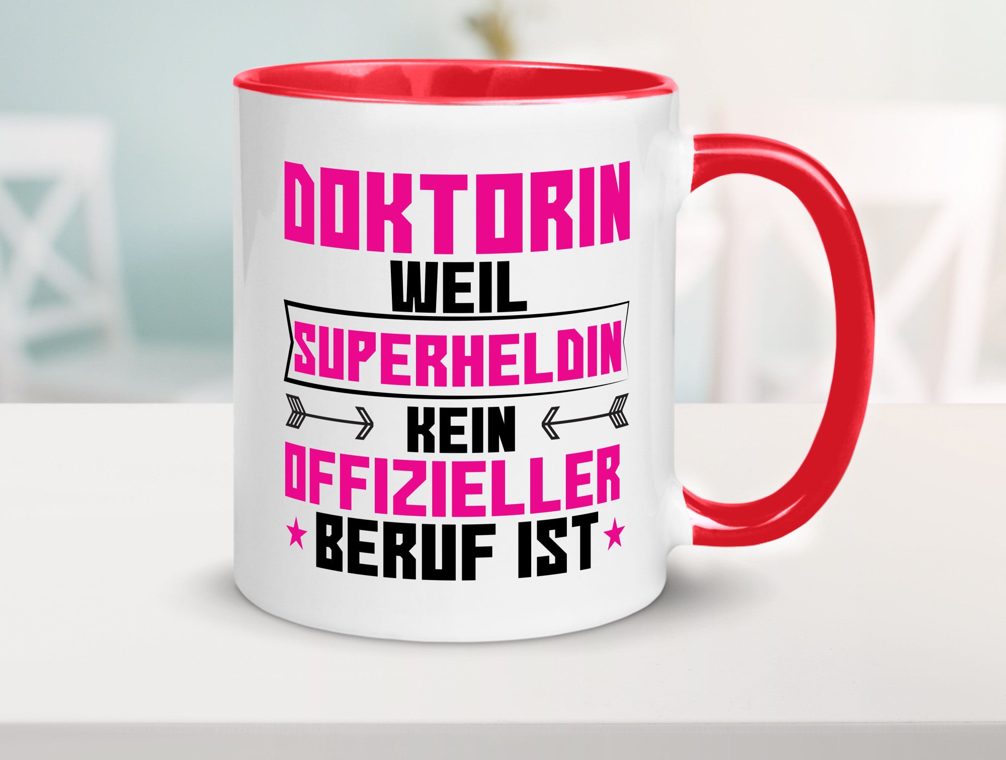 Superheldin Doktorin | Doktorand Doktortitel Geschenkidee Humor Tasse