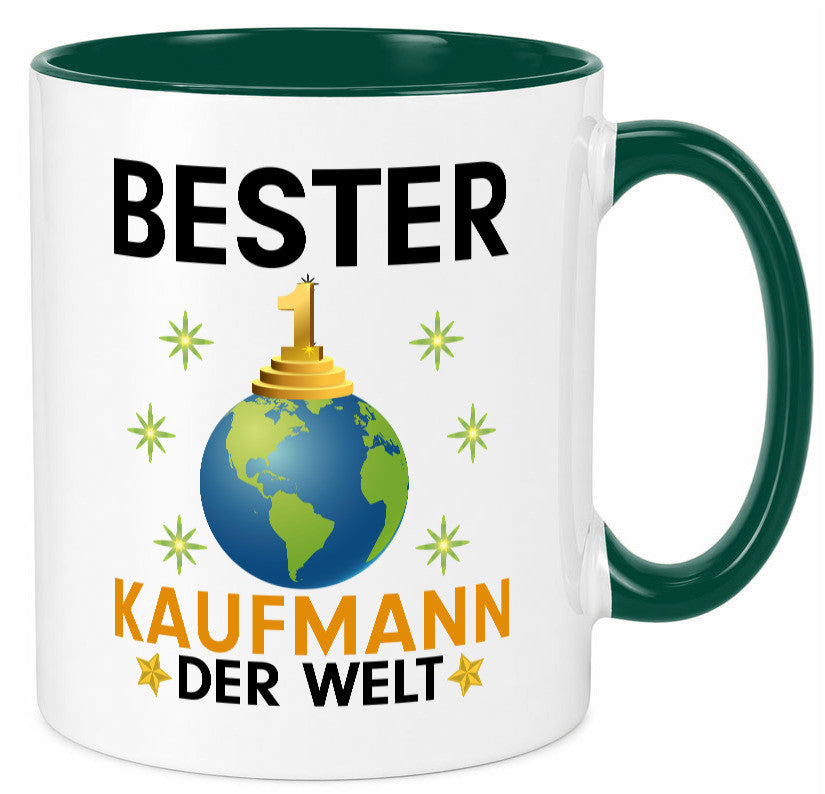 Welt Bester Kaufmann Kaufmänner Geschenk Humor Geschenkidee lustiger Spruch Tasse