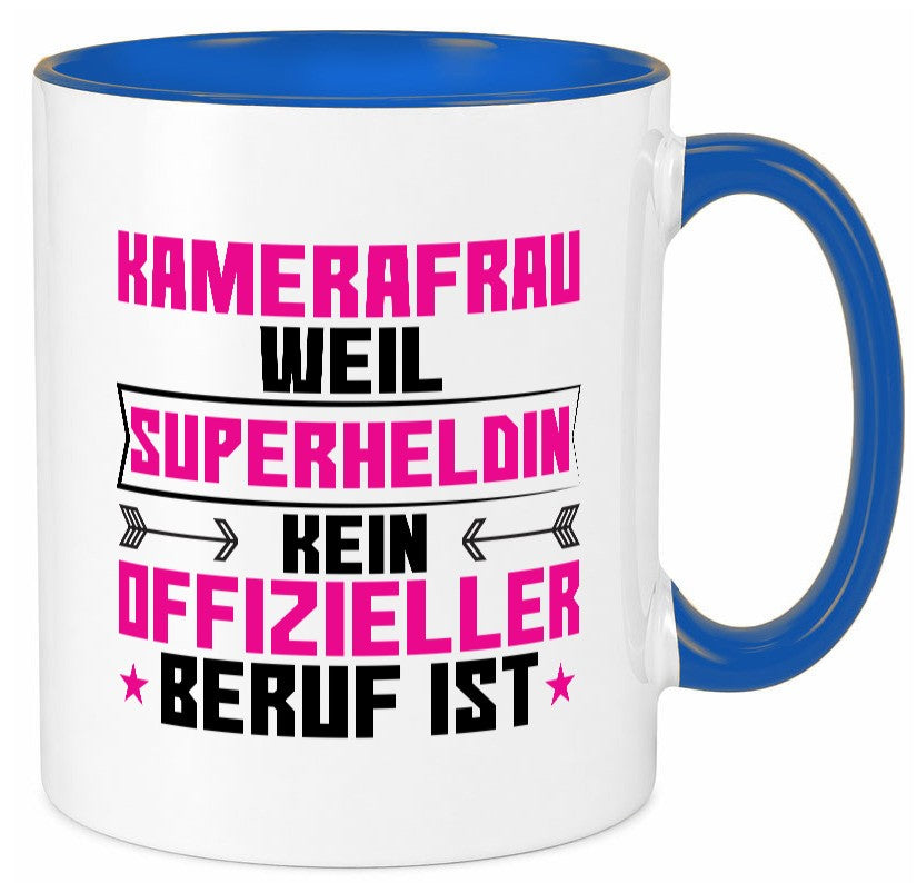 Superheldin Kamerafrau | Kamera lustig Humor Geschenkidee Geschenk Tasse