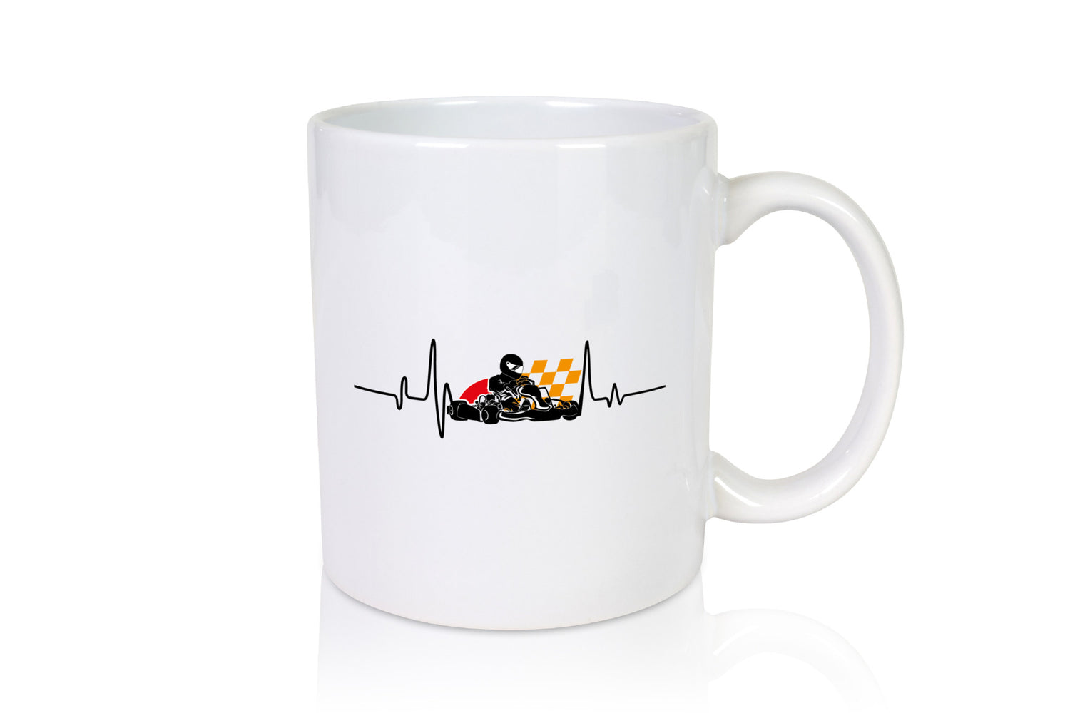 Go Kart Herzschlag | Kartsport Fan Fahrer Motor Geschenk Humor Geschenkidee