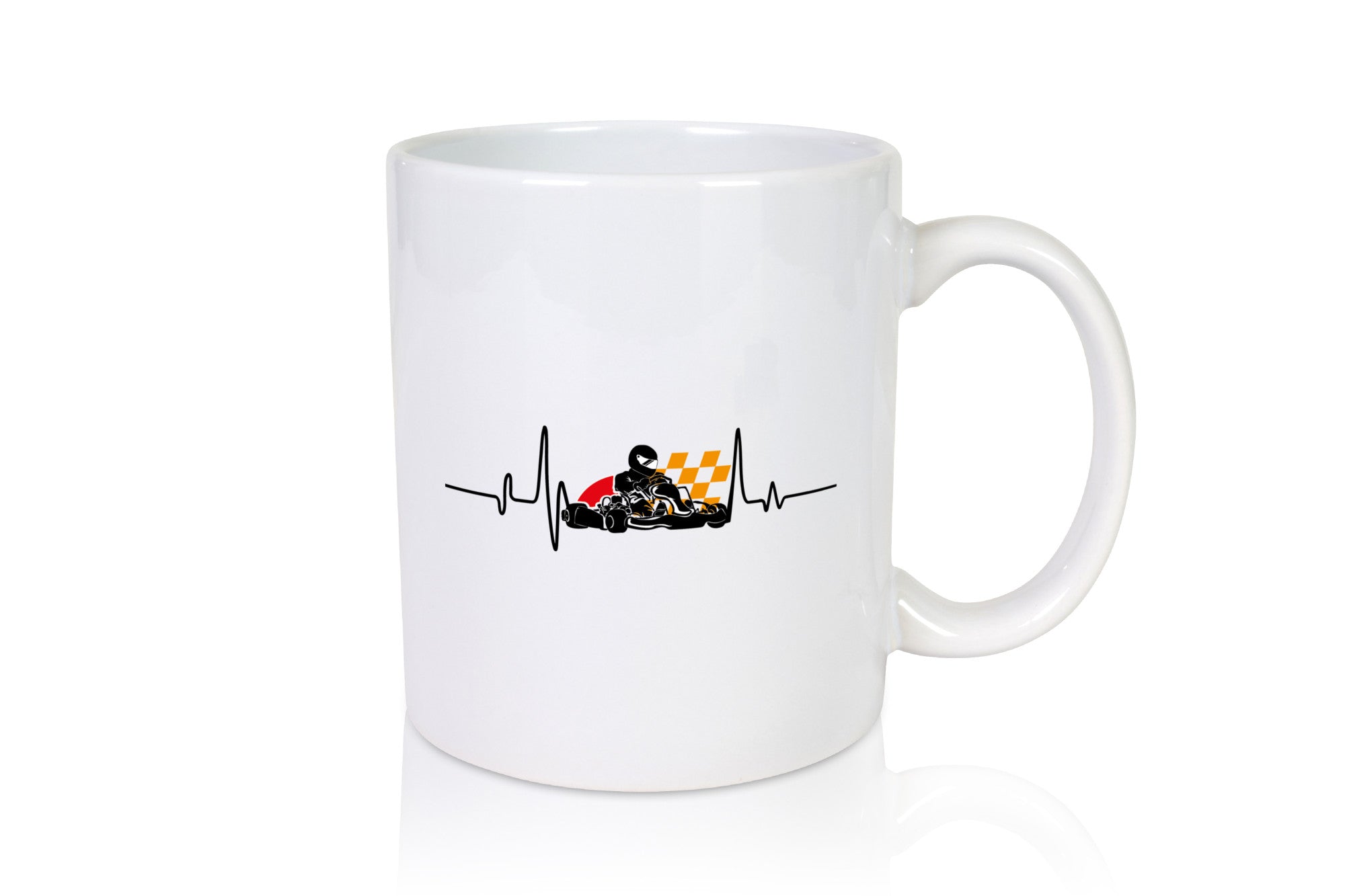 Go Kart Herzschlag | Kartsport Fan Fahrer Motor Geschenk Humor Geschenkidee
