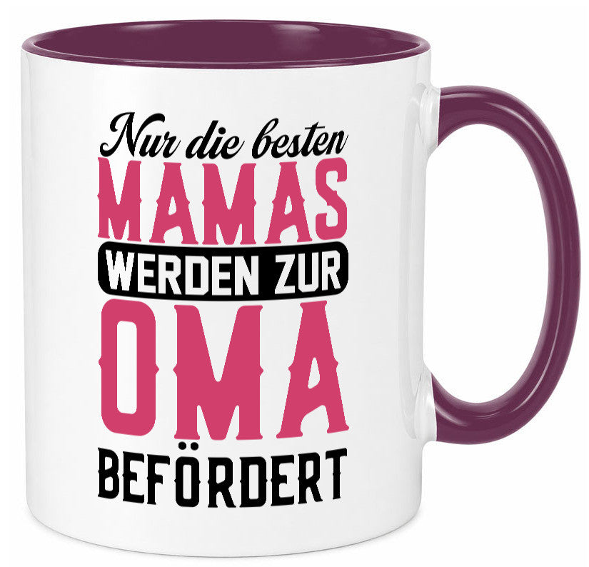 Beste Mama wird zur Oma befördert | Großmutter lustiger Spruch Geschenk Familie
