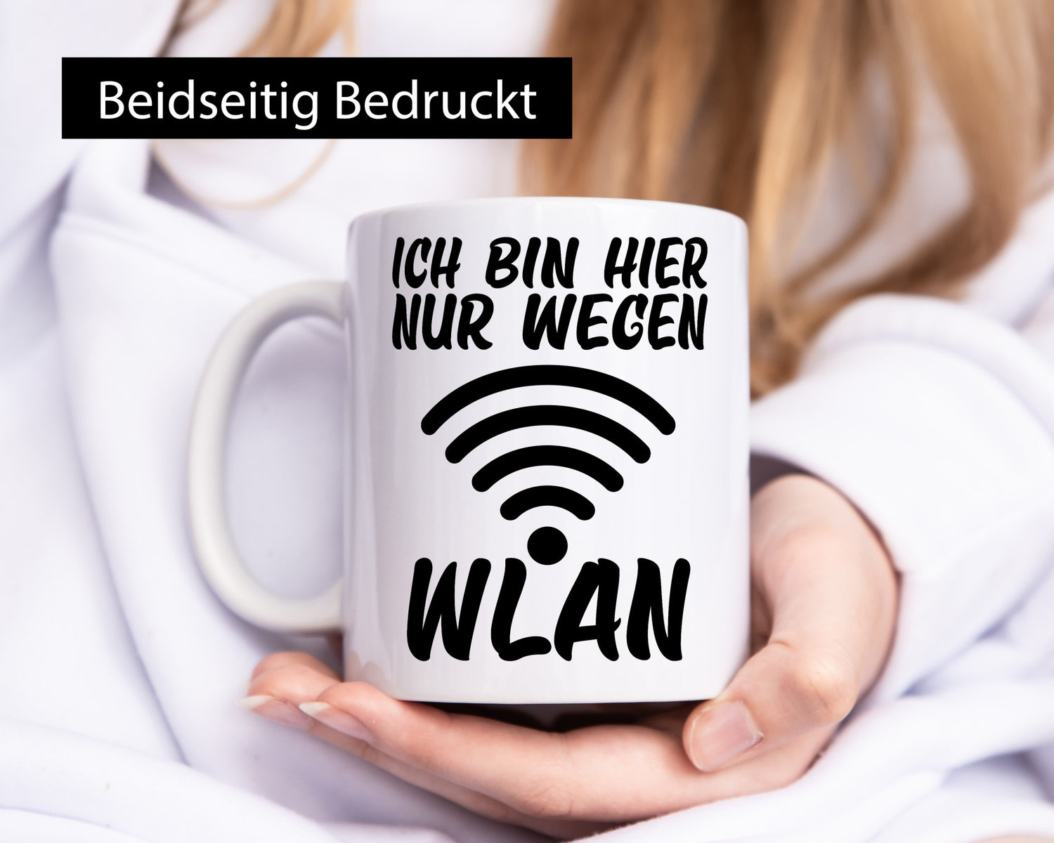 Ich bin hier wegen WLAN | Computer Nerd lustiger Spruch Humor Geschenkidee Tasse