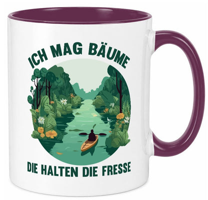 Ich mag Bäume die halten Fresse | Natur Wald lustiger Spruch Geschenk Humor Tasse