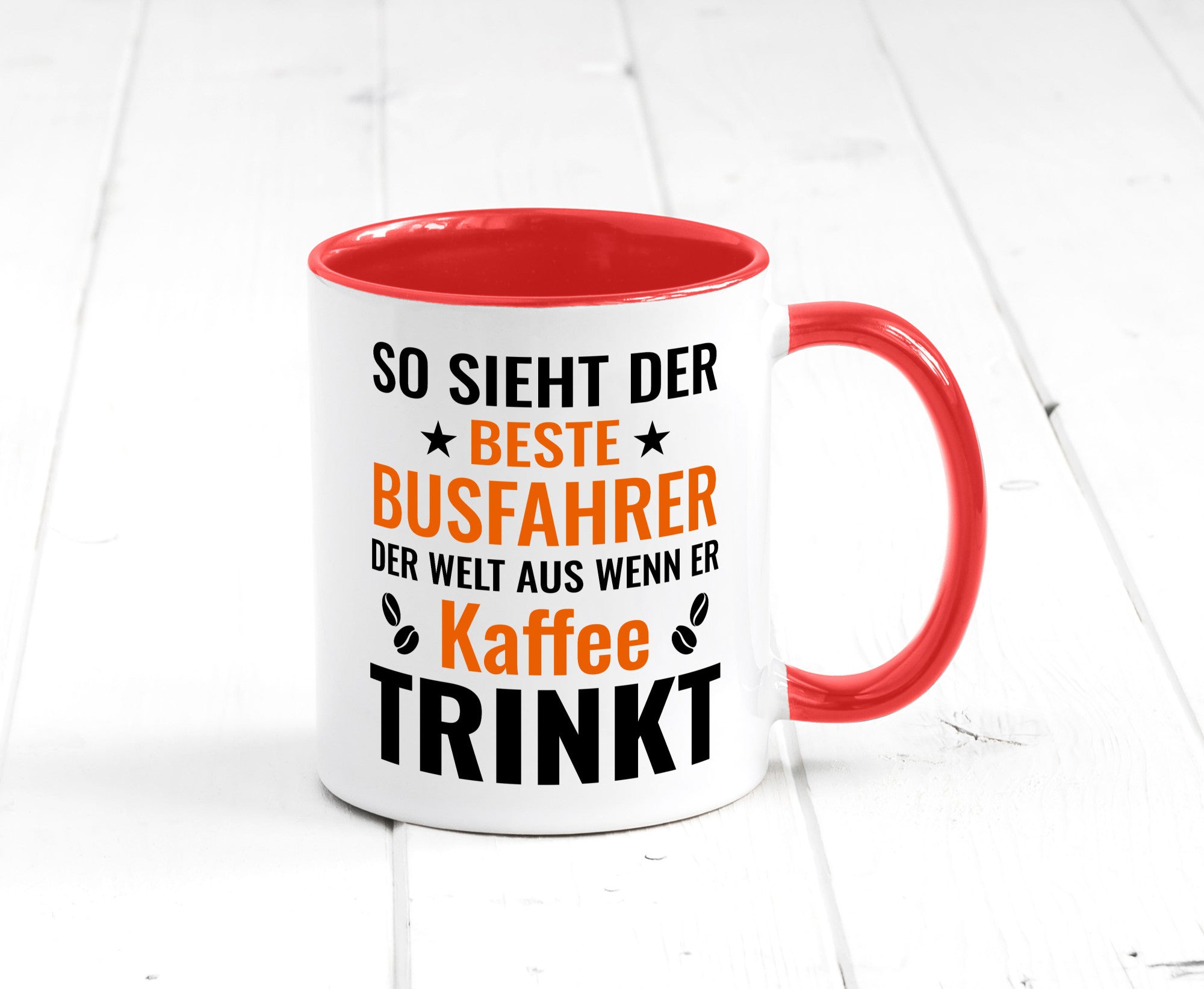 Kaffee trinkt: Busfahrer | Berufsfahrer Fahrer Geschenk Arbeit Kollegen Büro