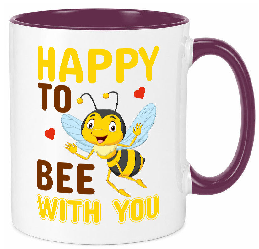 Happy Bee | Beziehung Tasse Freundschaft Bienen Humor Geschenkidee