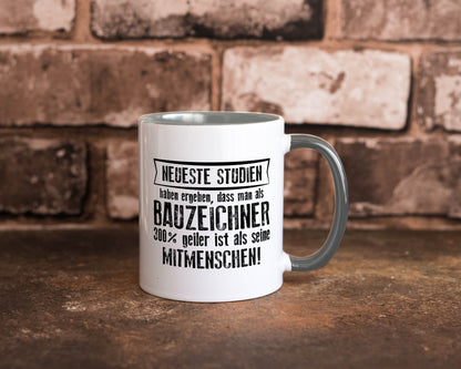 Neuste Studien: Bauzeichner | Zeichner Humor Geschenkidee Tasse