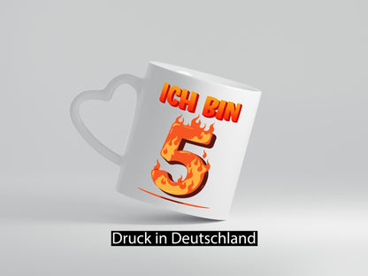 5. Geburtstag | 5 Jahre Drache lustig Geschenkidee Geschenk Tasse