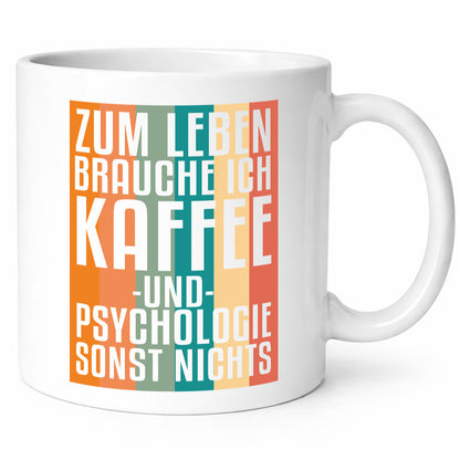 Zum Leben brauch ich Kaffee lustig Humor Geschenkidee Geschenk Tasse