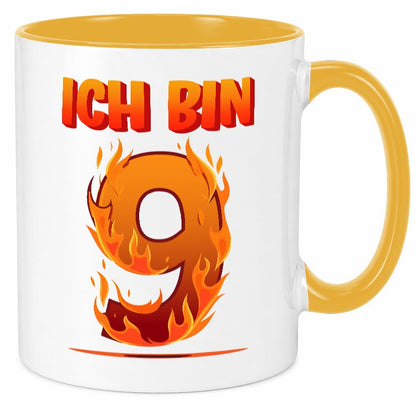9. Geburtstag | 9 Jahre Drache lustiger Spruch Geschenk Geschenkidee Tasse