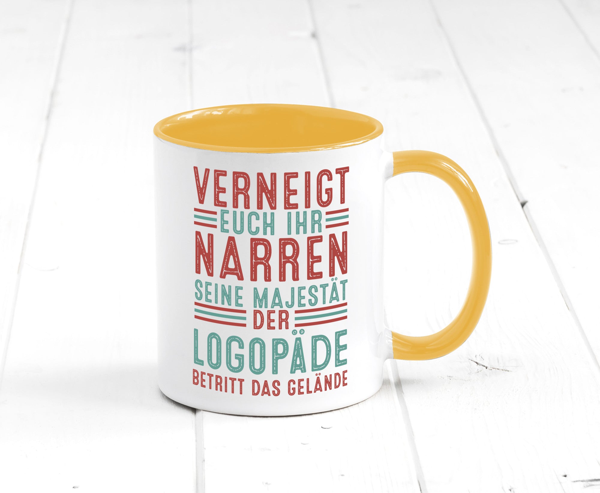 Verneigt euch: Logopäde | Sprachtherapie Geschenkidee Humor Tasse