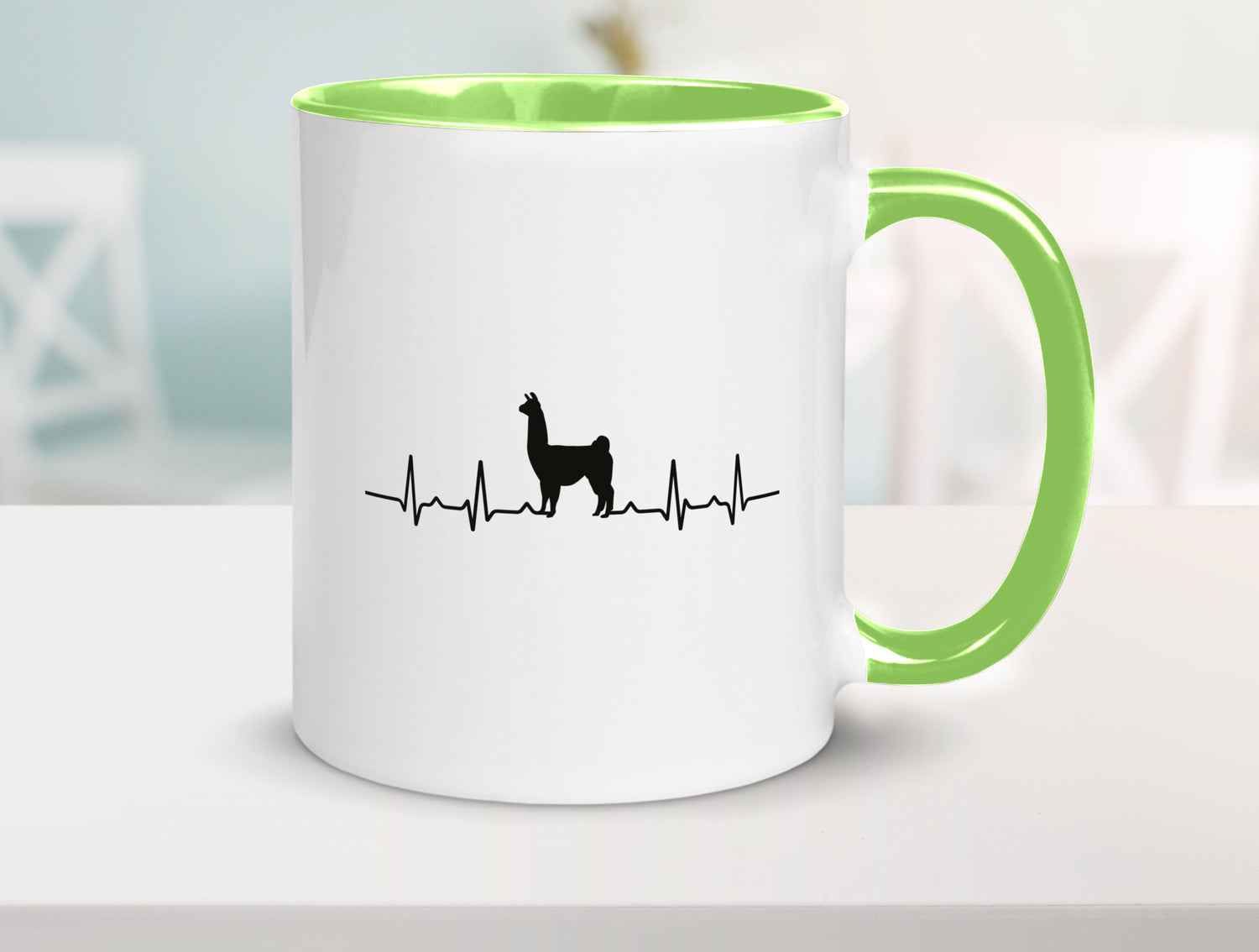 Alpaka Herzschlag | Tier Motiv Lama Tierfreund lustig Tierliebhaber Humor