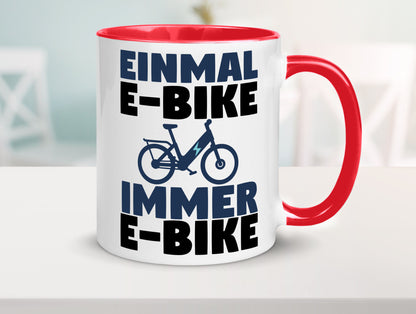 E-Bike Fahrer | Radfahrer Tasse Fahrrad Elektrorad lustiger Spruch Geschenk