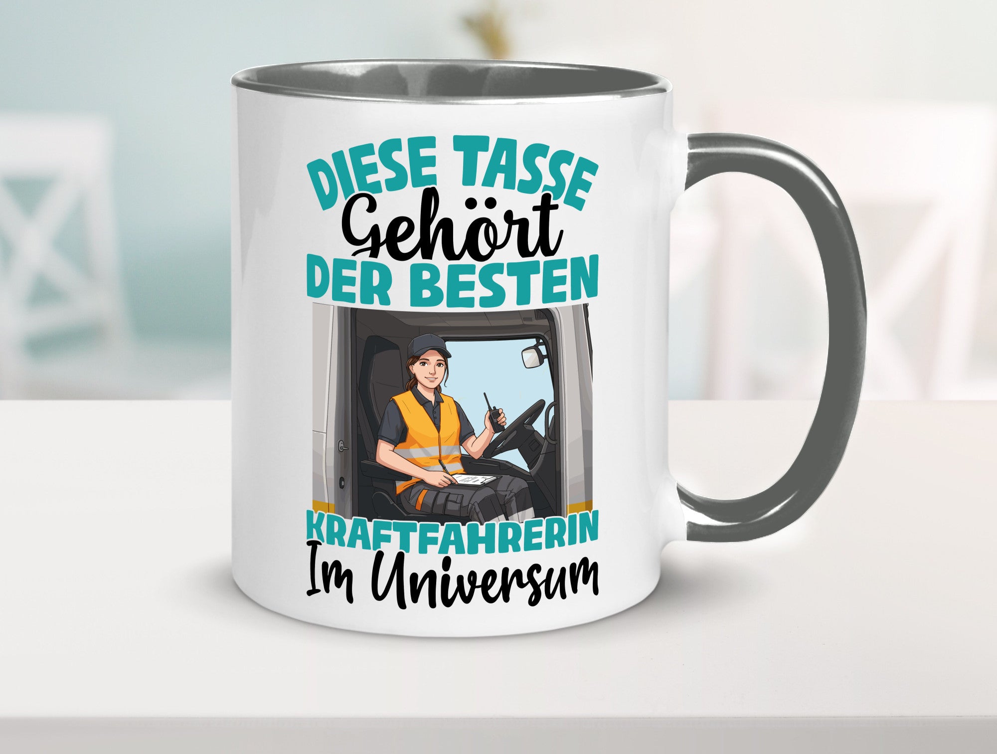 Im Universum: Kraftfahrerin | Lastwagen LKW lustig Humor Geschenkidee Geschenk
