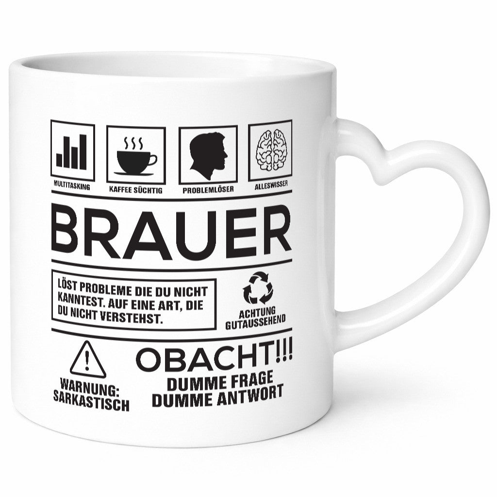 Achtung Probleme Brauer | Bier Brauerei Humor Geschenkidee Tasse
