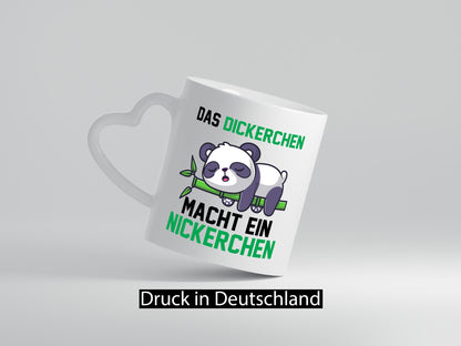 Das dickerchen macht ein Nickerchen | Panda lustiger Spruch Geschenk Humor