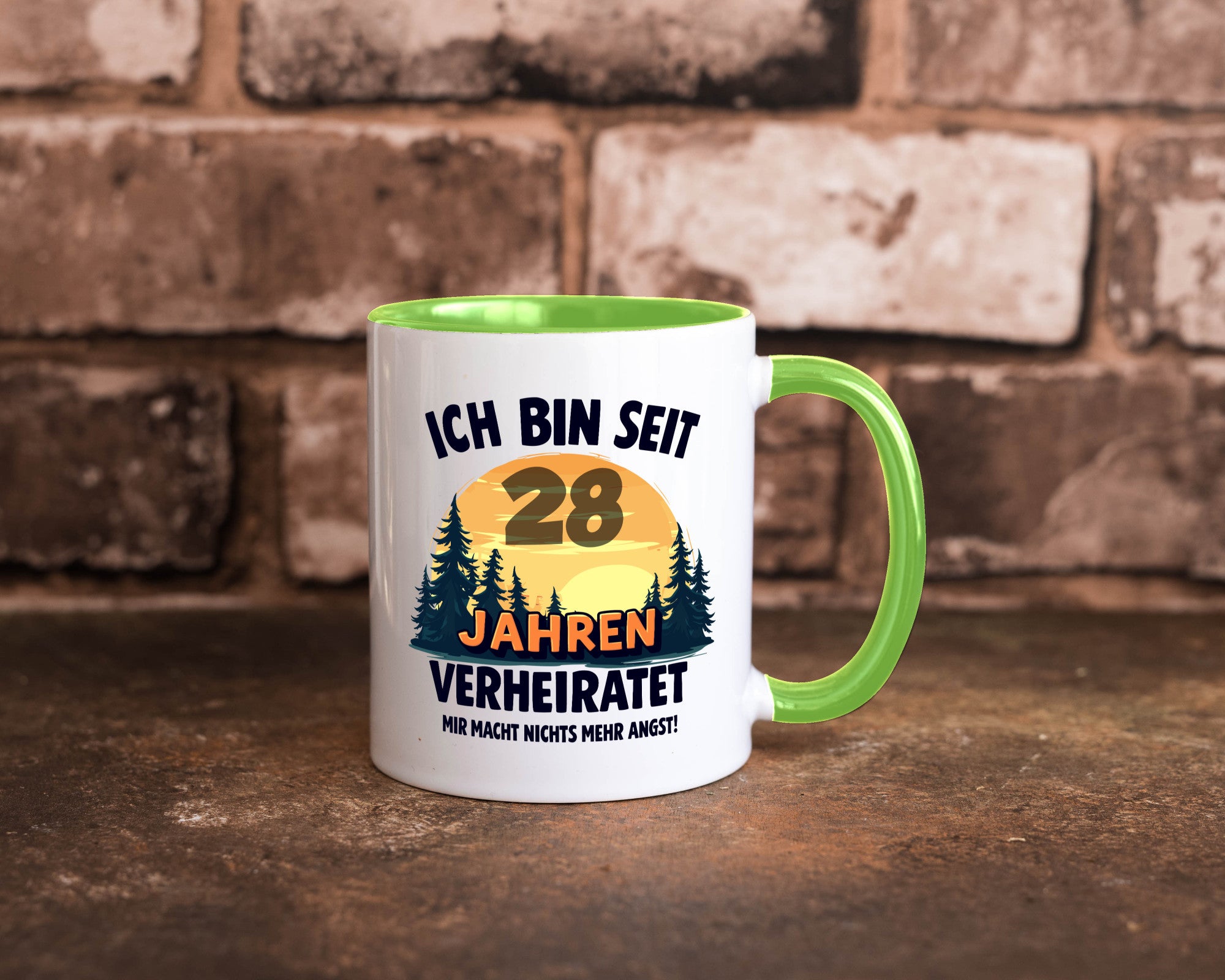 Ich bin Verheiratet | 28. Hochzeitstag Ehepaar v2 lustiger Spruch Geschenk
