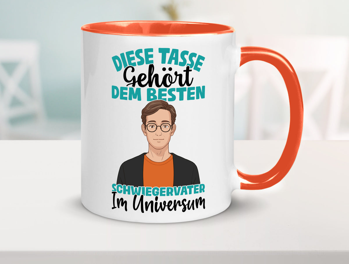 Im Universum: Schwiegervater |Schwiegersohn | Beziehung Geschenkidee Familie Tasse