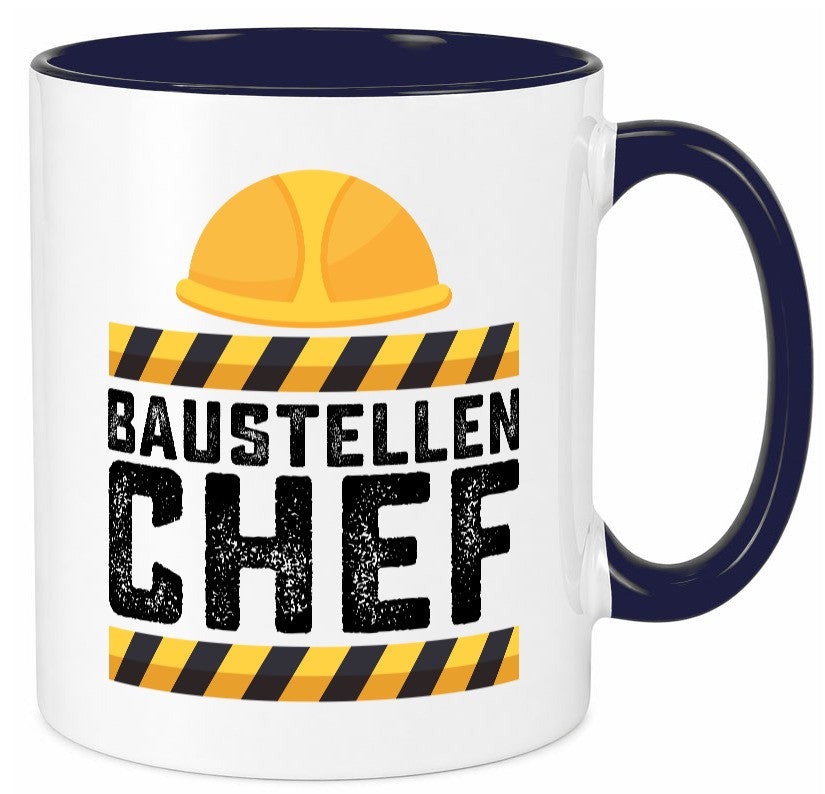 Baustellen Chef | Baustelle Bauherr Bauleiter Geschenkidee Arbeit Kollegen Büro Tasse