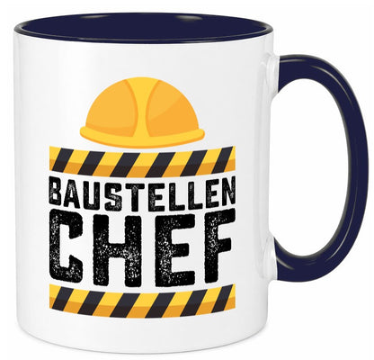 Baustellen Chef | Baustelle Bauherr Bauleiter Geschenkidee Arbeit Kollegen Büro Tasse