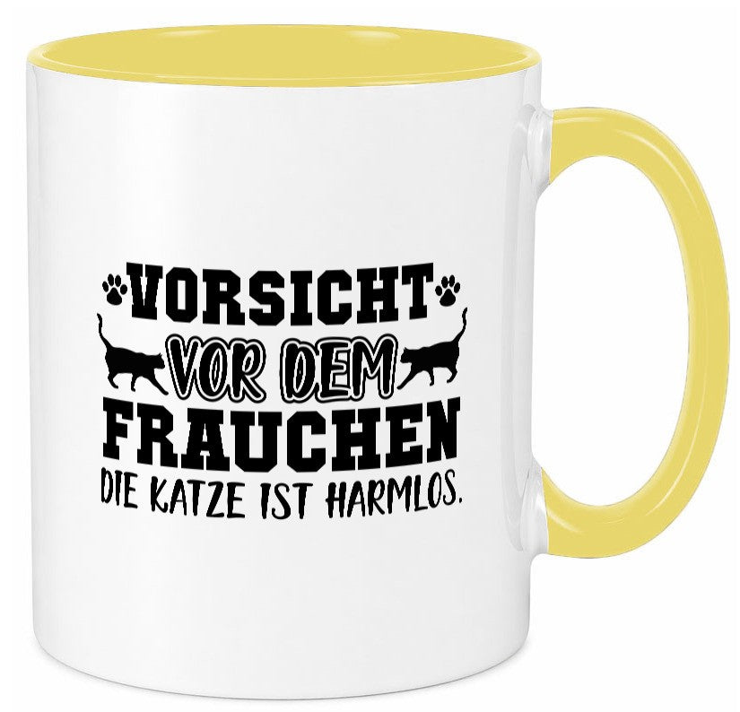 Vorsicht vor Frauchen | Frauen Tasse Katzenbesitzerin Humor Tierliebhaber