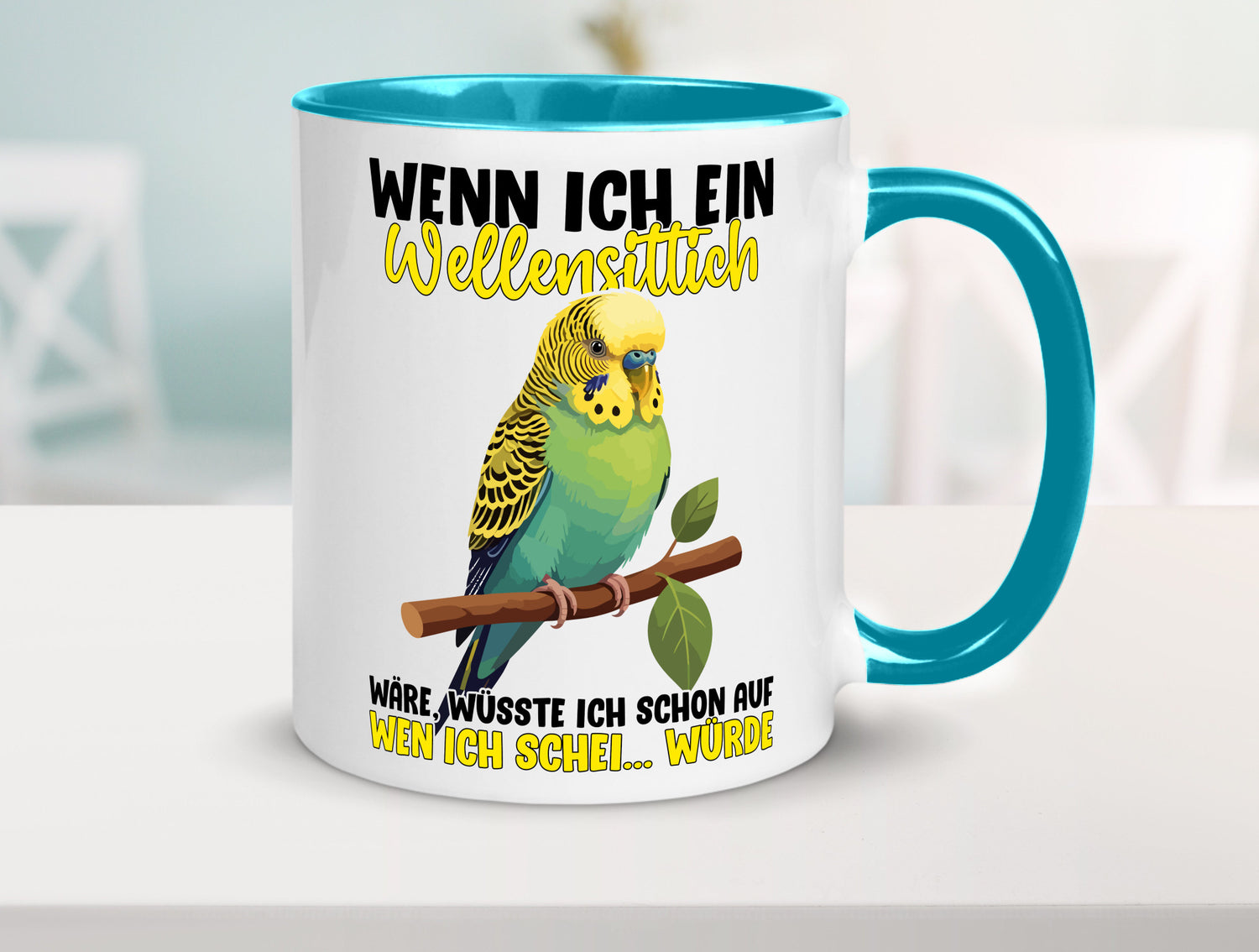 Wellensittich | Vogelbesitzer Humor Geschenkidee Tasse