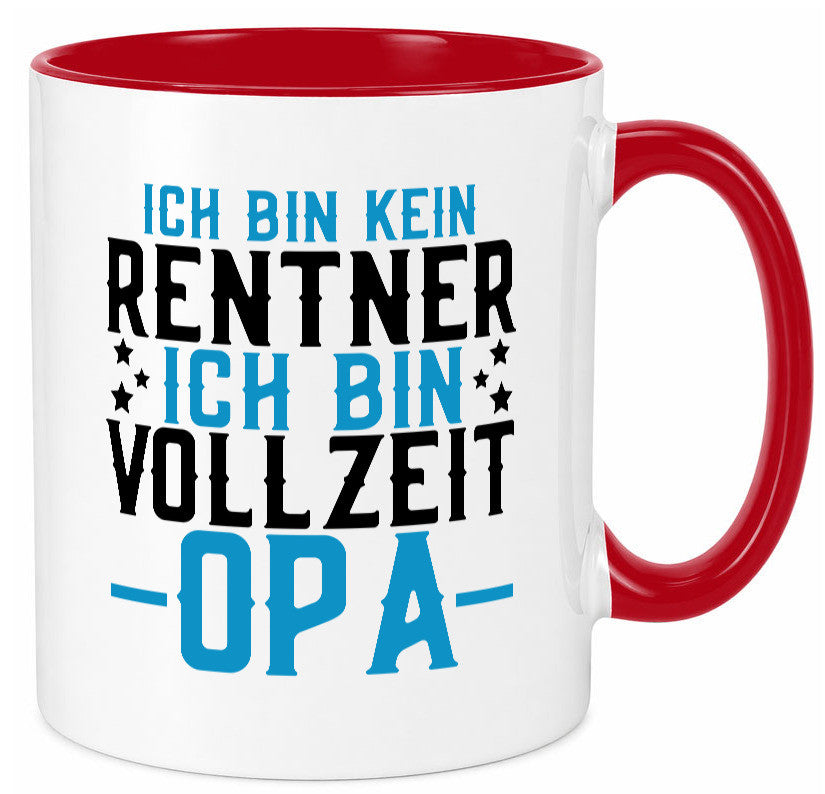 Rentner | Vollzeit Opa Pension Ruhestand Großvater lustiger Spruch Geschenk