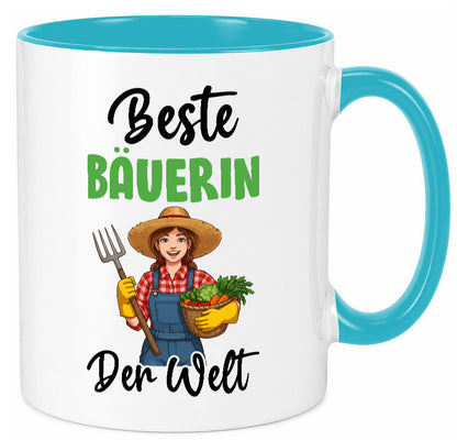 Beste Bäuerin | Bauernhof Landwirtschaft v2 Humor Geschenkidee Tasse