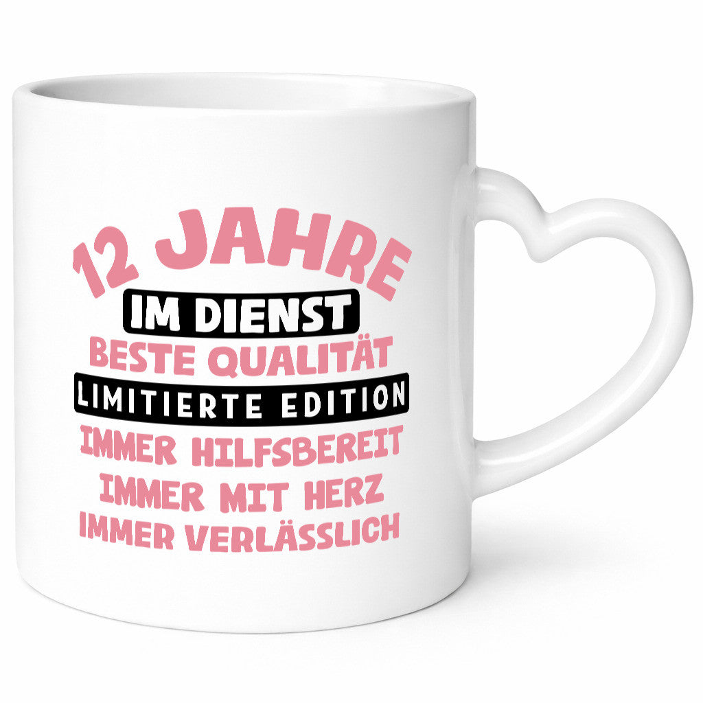 12 Jahre im Dienst | Jubiläum Arbeit v11 lustiger Spruch Geschenk Kollegen Büro