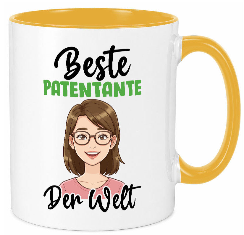 Beste Patentante | Tante lustiger Spruch Geschenk Humor Geschenkidee Tasse