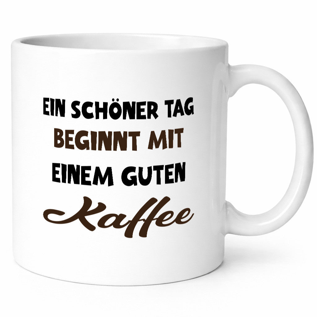 Ein Schöner Tag beginnt mit einem guten Kaffee Geschenk Humor Geschenkidee