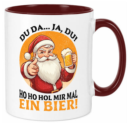 Hol mir mal ein Bier | Ugly Christmas Santa lustig Humor Geschenkidee Geschenk