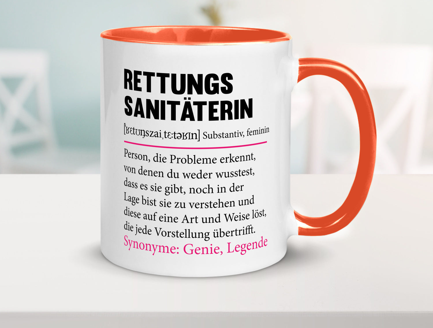 Rettungssanitäterin | Beruf Sanitäter Spruch v2 Humor Arbeit Kollegen Büro