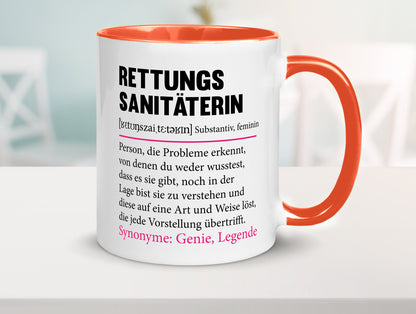 Rettungssanitäterin | Beruf Sanitäter Spruch v2 Humor Arbeit Kollegen Büro