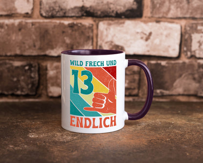 13. Geburtstag | 13 Jahre Wild und Frech Humor Geschenkidee Tasse