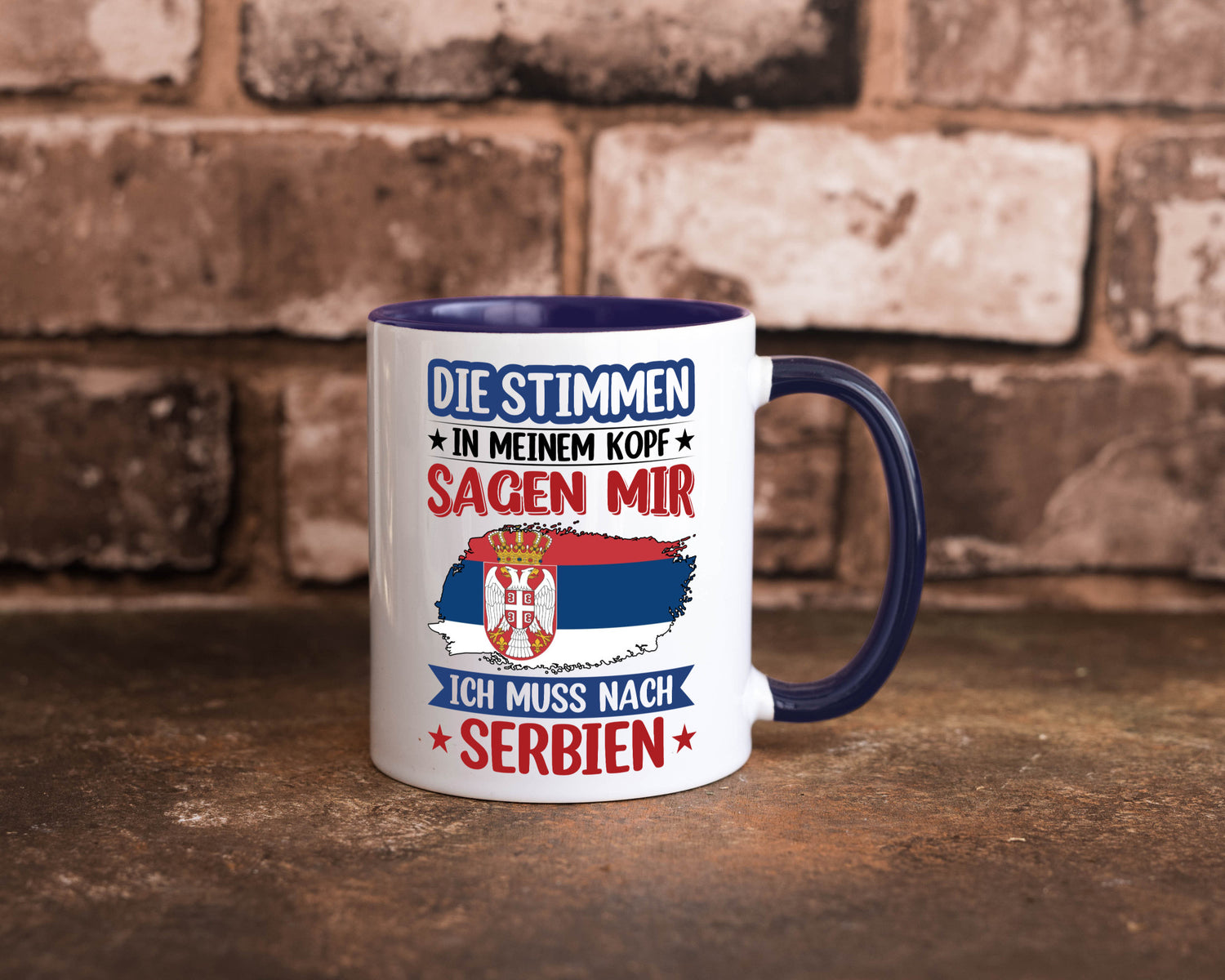 Serbien | Urlaub Stimmen in meinem Kopf Traumland v2 Geschenk Humor