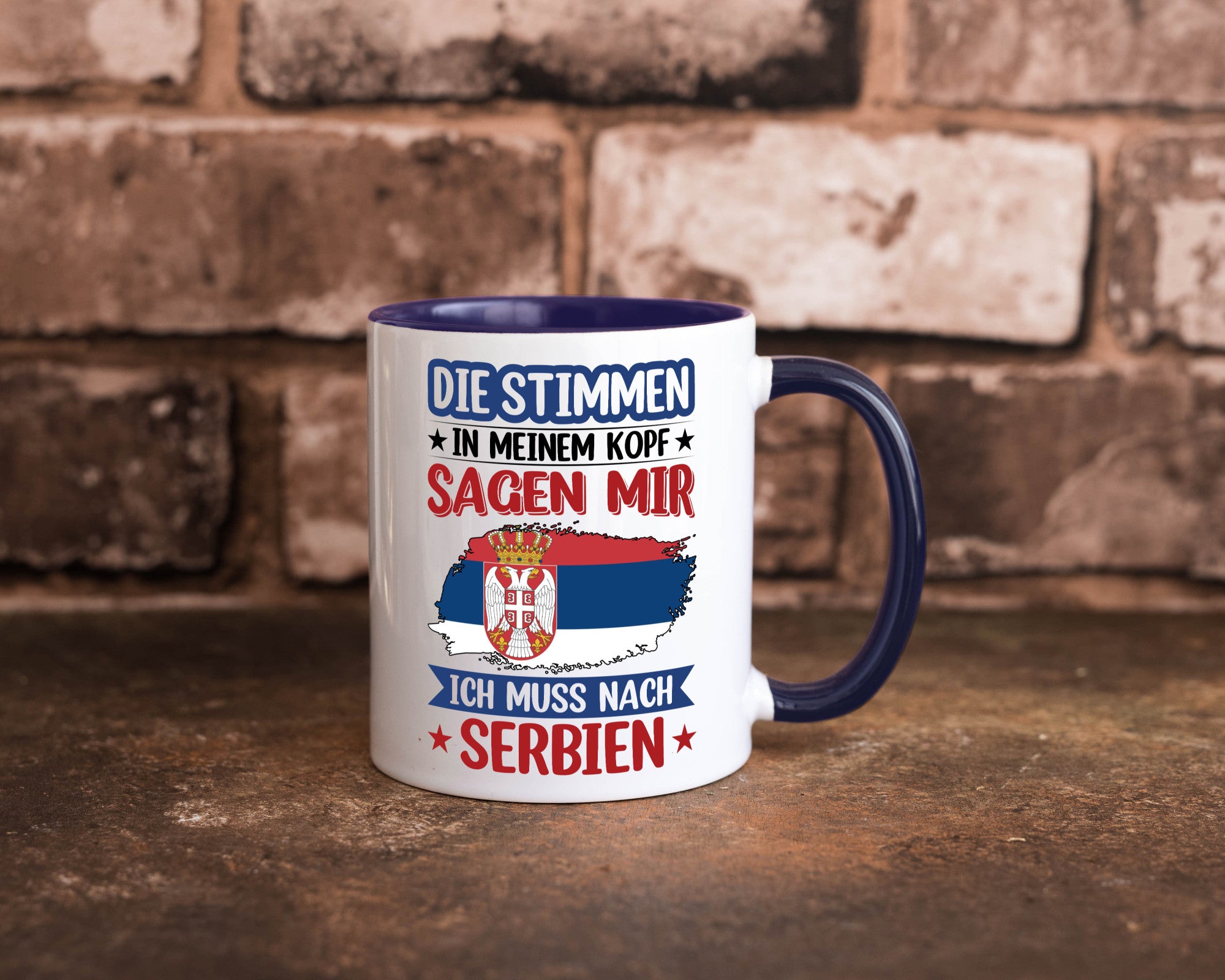 Serbien | Urlaub Stimmen in meinem Kopf Traumland v2 Geschenk Humor