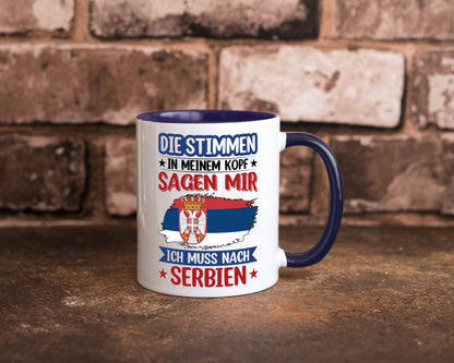 Serbien | Urlaub Stimmen in meinem Kopf Traumland v2 Geschenk Humor