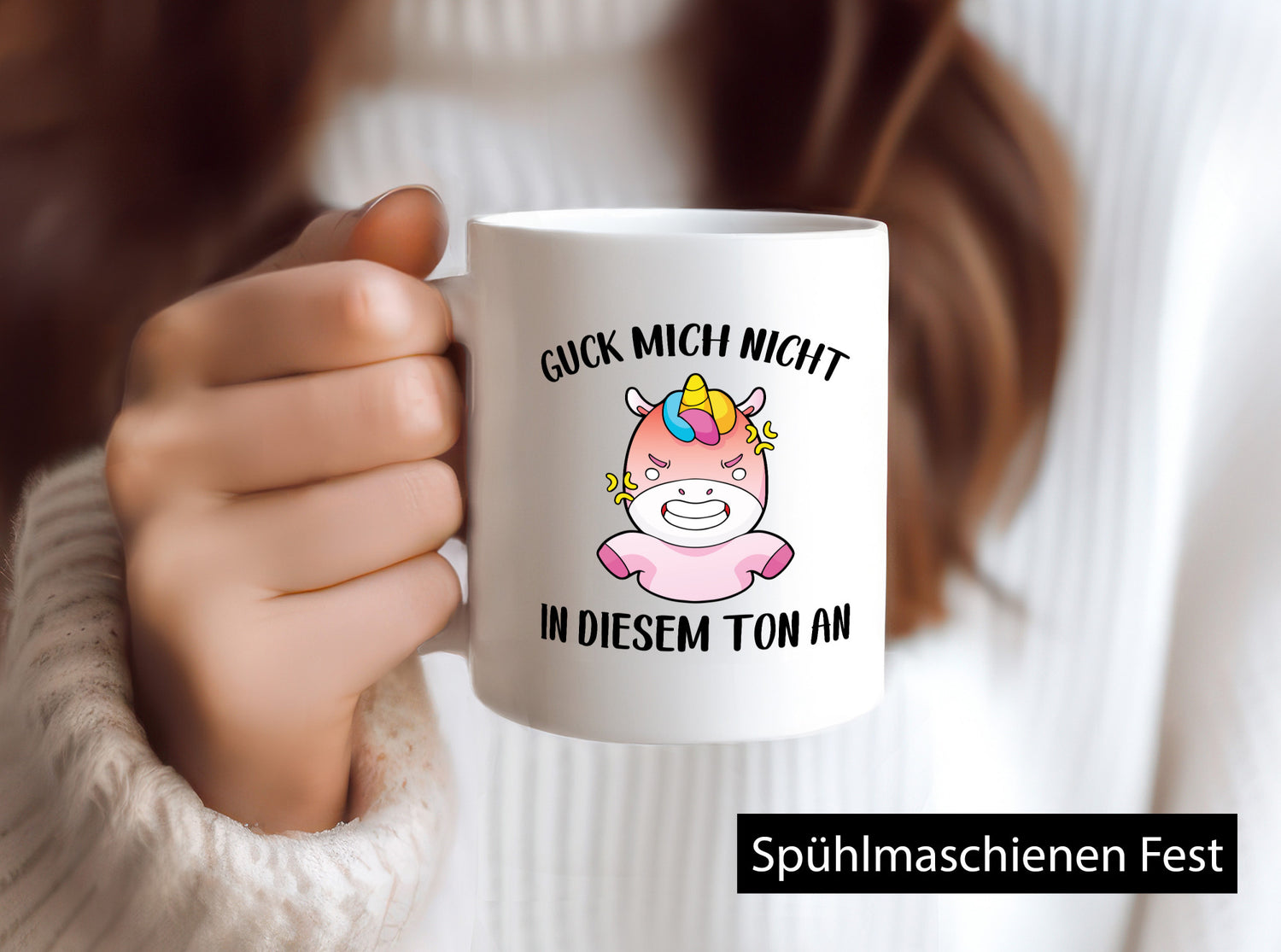 Guck mich nicht in diesem Ton an | Einhorn v2 lustiger Spruch Geschenk Humor
