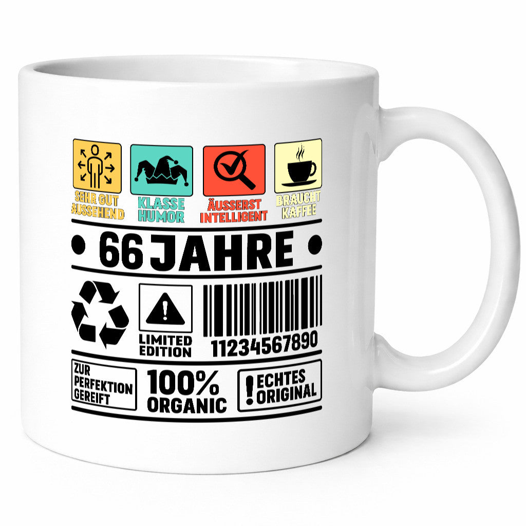 66. Geburtstag | 66 Jahre Humor Limited Edition Geschenk Geschenkidee lustiger