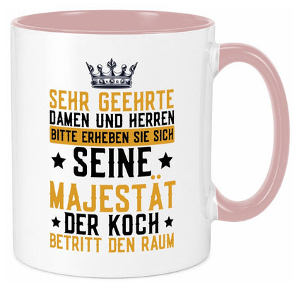 Seine Majestät der Koch | Küchenchef Restaurant Beruf Geschenkidee Arbeit Tasse