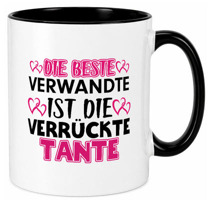 Verrückte Tante | Spruch Patentante Verwandtschaft lustiger Geschenk Humor