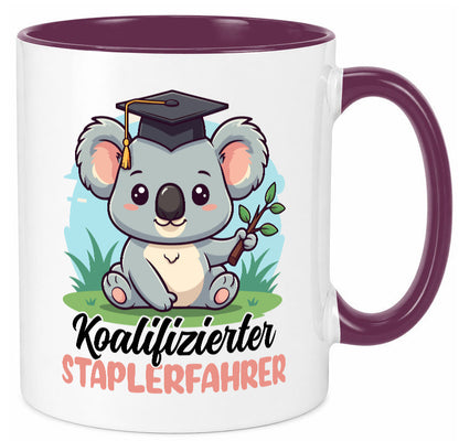 Koalifizierter Staplerfahrer | Gabelstapler Fahrer Geschenk Humor Geschenkidee