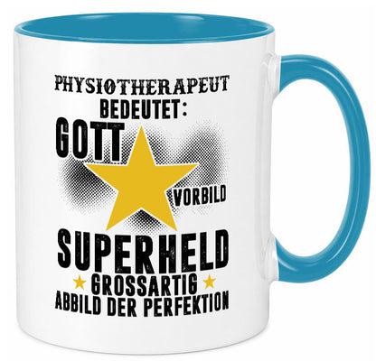Bedeutung von Physiotherapeut lustiger Spruch Geschenk Humor Geschenkidee Tasse