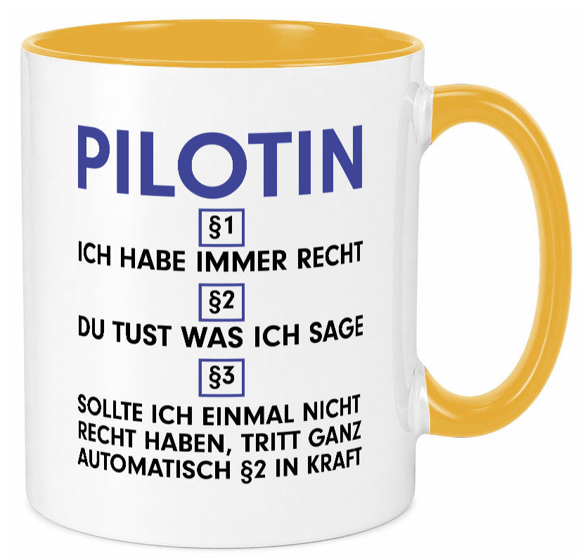 Ich habe immer Recht Pilotin | Definition Piloten v2 lustiger Spruch Geschenk