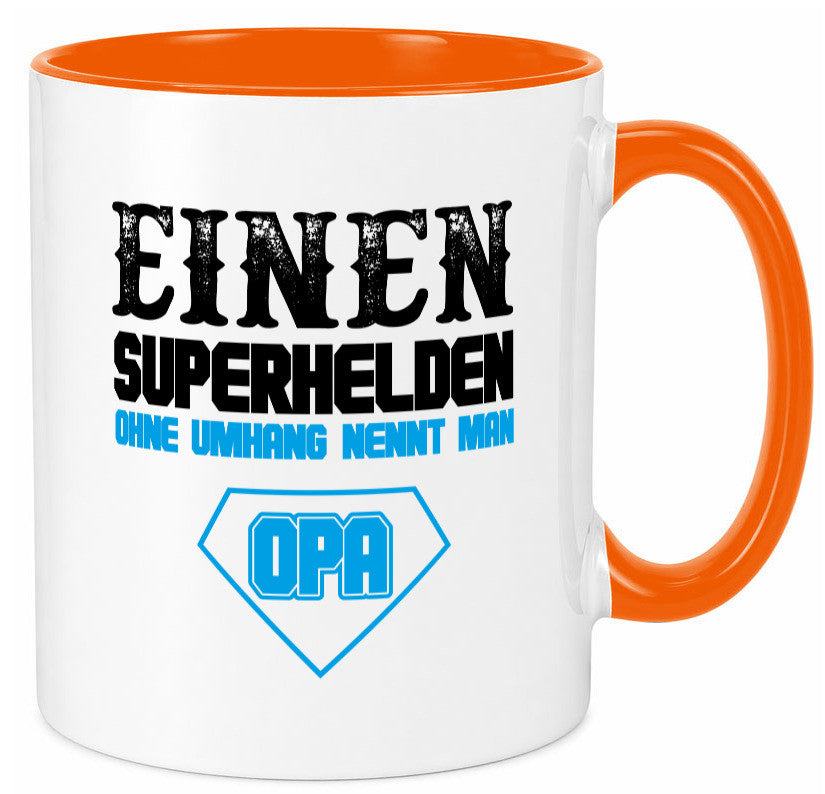 Superheld Opa Geschenk Familie Geschenkidee lustiger Spruch Tasse