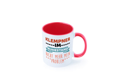 Klempner im ruhestand nicht mehr mein Problem Geschenkidee Jubiläum Humor Tasse