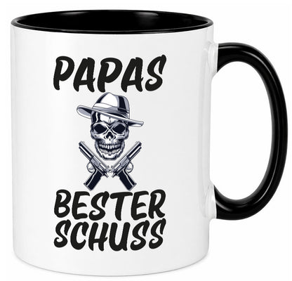 Papas bester schuss | Vatertag Papa der Welt Humor Familie Geschenkidee Tasse