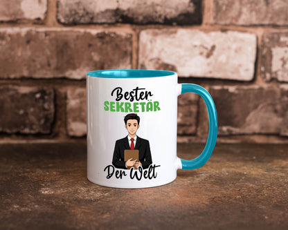 Bester Sekretär | Büro v2 lustiger Spruch Geschenk Arbeit Kollegen Tasse