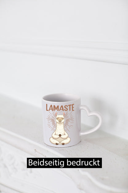 Lamaste | Lama Namaste lustiger Spruch Geschenk Humor Geschenkidee Tasse